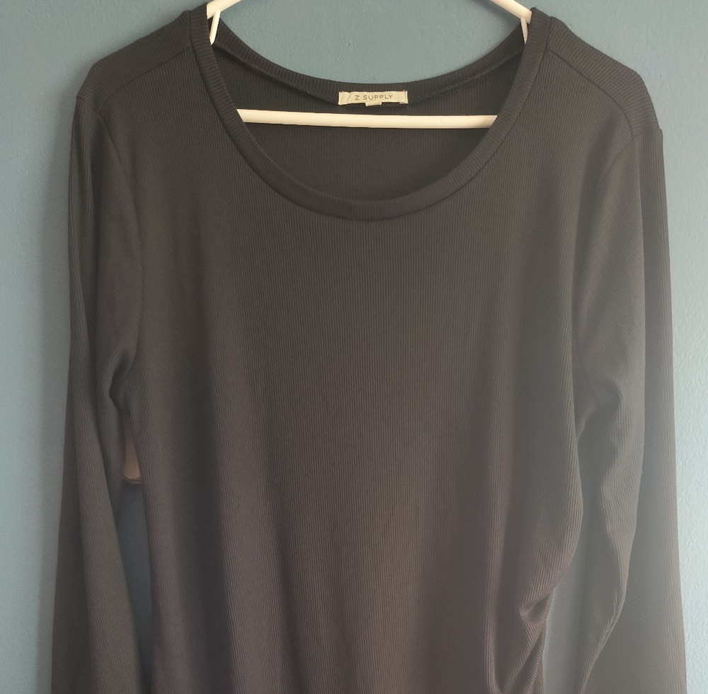 Charcoal Gray Long Sleeve Dress